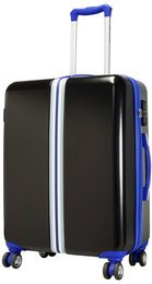 Polycarbonat-Koffer 28 Liter  'Korsika' schwarz-blau